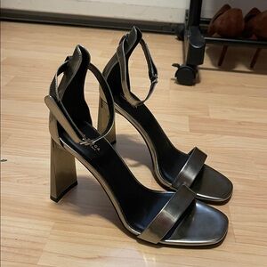 Via Spiga Metallic Gold Heels